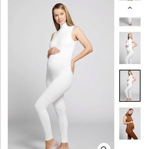 BUMPSUIT - The Stevie maternity jumpsuit in ivory, size small.